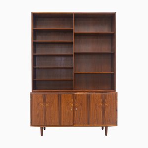 Danish Rosewood Bookcase with Sideboard by Carlo Jensen for Hundevad, 1960s