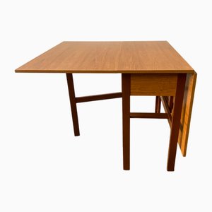 Tavolo grande Mid-Century con foglie, anni '60