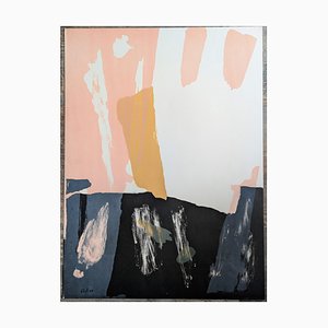 Pierre Pallut, Abstract Composition, Hand-Signed Lithograph, 1972