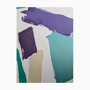 Pierre Pallut, Abstract Composition, Hand-Signed Lithograph, 1972