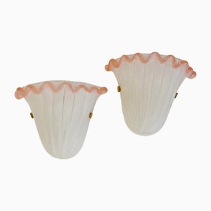 Scavo Glass Wall Light attributed to Archimede Seguso, 1970s