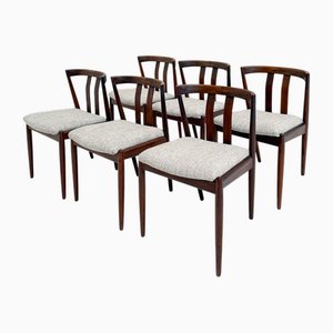 Sedie da pranzo in teak di Kai Kristiansen, anni '60, set di 6