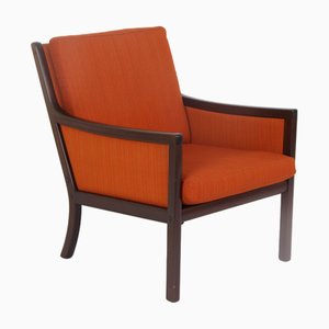 Mahogany Armchair by Ole Wanscher for Poul Jeppesens Møbelfabrik, Denmark, 1960s