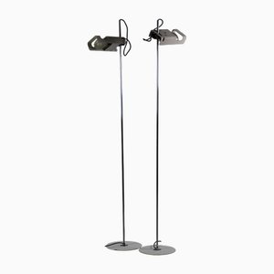 Spider Floor Lamps by Joe Colombo for Oluce, 1960s, Set of 2