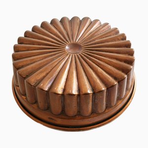 Antike Kuchenform aus Kupfer, 1800er