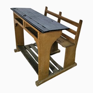 Vintage School Desk, 1890s