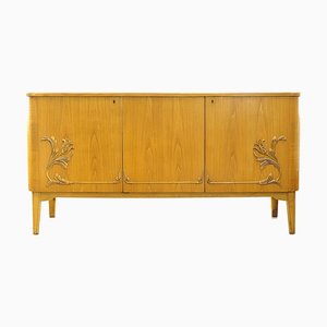 Credenza curva in betulla, Svezia, anni '30