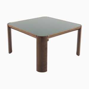 Vintage Smoked Glass Coffee Table, 1970s