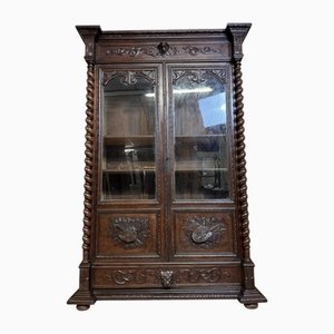 Renaissance Style Hunting Lodge Library in Carved Oak, 1850