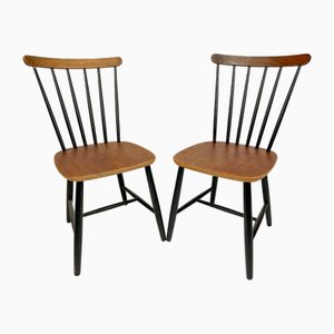 Set of Vintage Spindle Back Chairs, 1960s