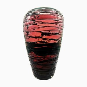 Vintage Italian Purple Vase in Murano Glass, 1970s