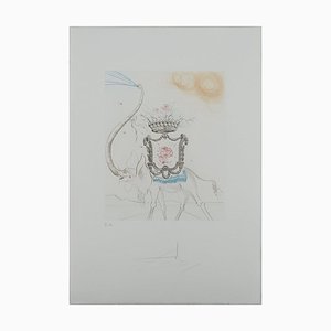 Salvador Dali, Royal Elephant, 1977, Etching