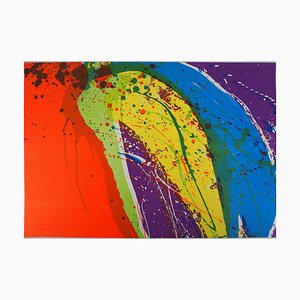 Walasse Ting, Colour Power: Cascade, 1974, Signierte Originallithographie