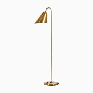 Floor Lamp in Brass attributed to Frits Schlegel and Vilhelm Lauritzen, 1940s