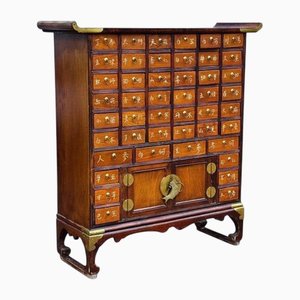 Chinesischer Apothekerschrank aus Messing