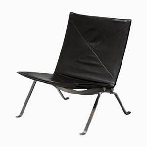 PK22 Chair in Dark Brown Leather by Poul Kjærholm for Fritz Hansen, Denmark, 1997