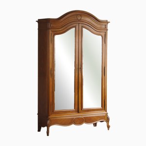 Antique French Louis XV Style Mirror Cabinet, 1890s