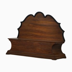 Danish Art Deco Storage Bench in Nutwood, 1920s, Set of 8