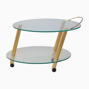Carrello bar con gambe tubolari in stile Belgo Chrome, 1970