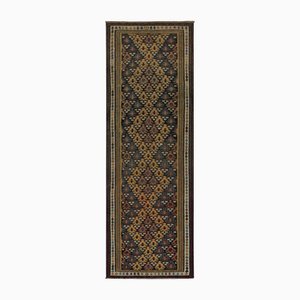 Vintage Kelim Läufer mit Polychromatischem Muster, 1950er