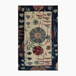 Vintage Art Deco Teppich mit Blumenmuster von Zeki Müren