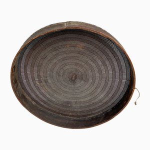 Französisches Getreidesieb, frühes 20. Jh. mit Holzrahmen