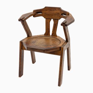 Mid-Century Modern French Provincial Oak Chair, 1960s