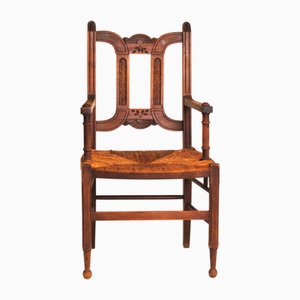 French Country House Style Armchair, Early 20th Century