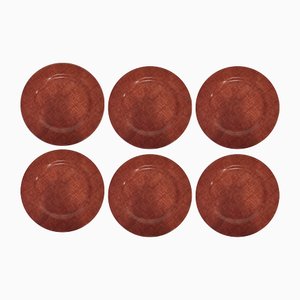 Les Toilés Underplates by Patrick Frey, 1990s, Set of 6