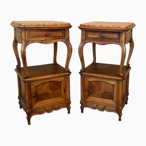 Comodini con gambe cabriole, Francia, anni '50, set di 2