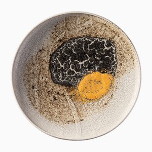 Large Decorative Plate in Stoneware by Carlo Zauli, Faenza, Italy, 1978