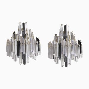 Murano Glass Wall Lights attributed to Paolo Venini, 1970s, Set of 2