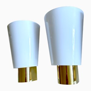 Vintage Glass Sconces from Limburg, Set of 2