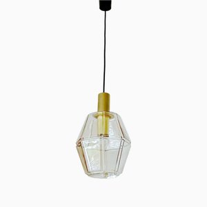 Vintage Pendant Light in Glass from Limburg
