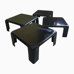 Quattro Gatti Stackable Tables by Mario Bellini for C&B Italia, 1967, Set of 4