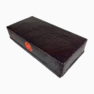 Antique Japanese Taishō Tsuzura Storage Basket, 1920s