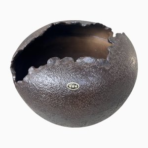 Shigaraki Ceramic Sculptural Ikebana Vase, 1970s