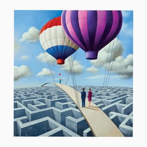 Rafal Olbinski, Balloons, 2024, Giclée Print