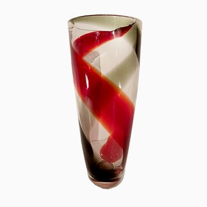Jarrón vintage de cristal de Murano de Alfredo Barbini