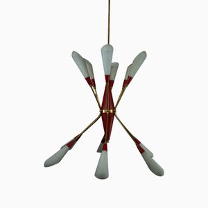 Mid-Century Modern Italian Pendant in the style of Stilnovo, 1950s