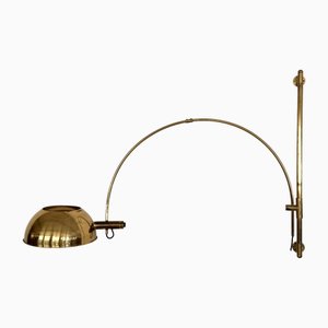 Vintage Wall Mounted Lamp in Brass by Florian Schulz, 1970s