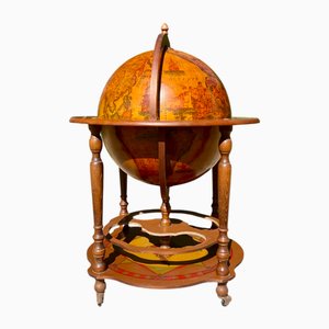 Vintage World Globe on Wheels Bar, 1960s