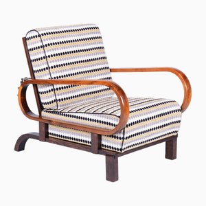 Fauteuil Ajustable Art Déco, République Tchèque attribué à J. Halabala, Up Závody, 1920s