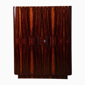 Czech Bauhaus Wardrobe in Maple and Macassar Ebony, 1920s