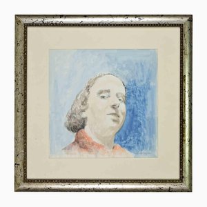 Sigfrido Oliva, Retrato, Dibujo en técnica mixta, 1978