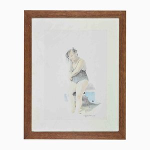 Sigfrido Oliva, Woman, Drawing on Paper, 1990