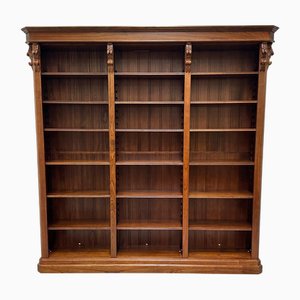 Mahogany Bookcase with Carved Details