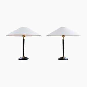 Mid-Century Modern Tischlampen aus Messing & Gusseisen von Asea, 1950er, 2er Set