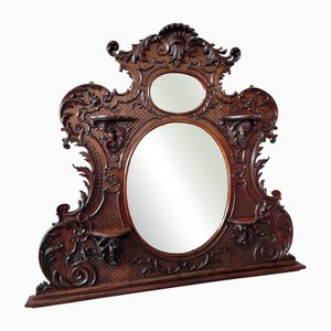 Rococo Style Mirror in Mahogany