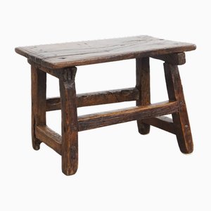 Antique Spanish Side Table or Stool, 16th Century